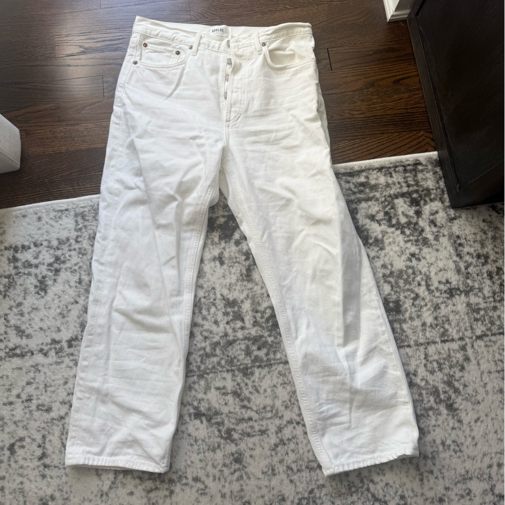 Agolde white jeans